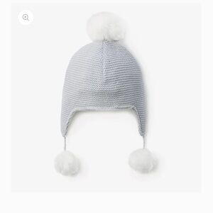 Elegant Baby NWT SOFIA & FINN PALE BLUE POM POM BABY HAT